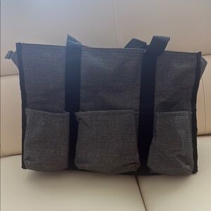Thirty-One black and grey tote Bag